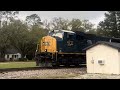 CSX L630 with a MAC leader!! Rincon, GA