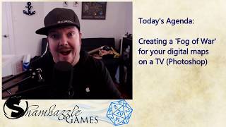 How to create fog of war on a digital tv map for dungeons and dragons | D&D and Tabletop Games
