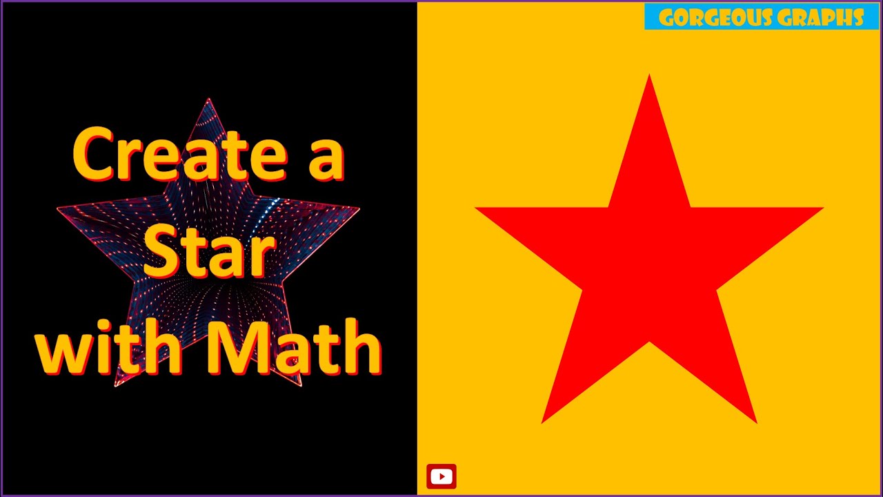 How to create a star shape with math - YouTube