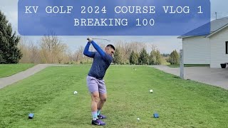 My FIRST Course Vlog EVER!! - Can I break 100? - EP 1 | KV Golf