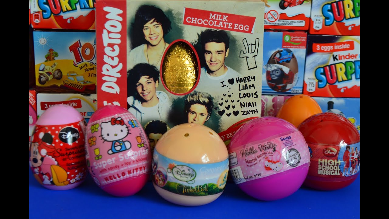 Easter Eggs One Direction Hello kitty sanrio Disney Minnie Mouse ...
