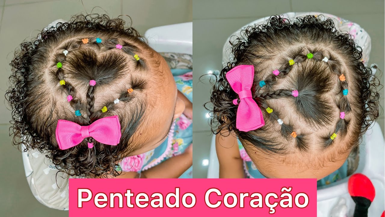 Penteado Infantil Coração 💖 Children's Hairstyle Heart 💖 Corazón de  peinado infantil 💖 - thptnganamst.edu.vn