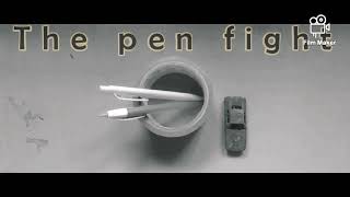 Stop motion pen fight