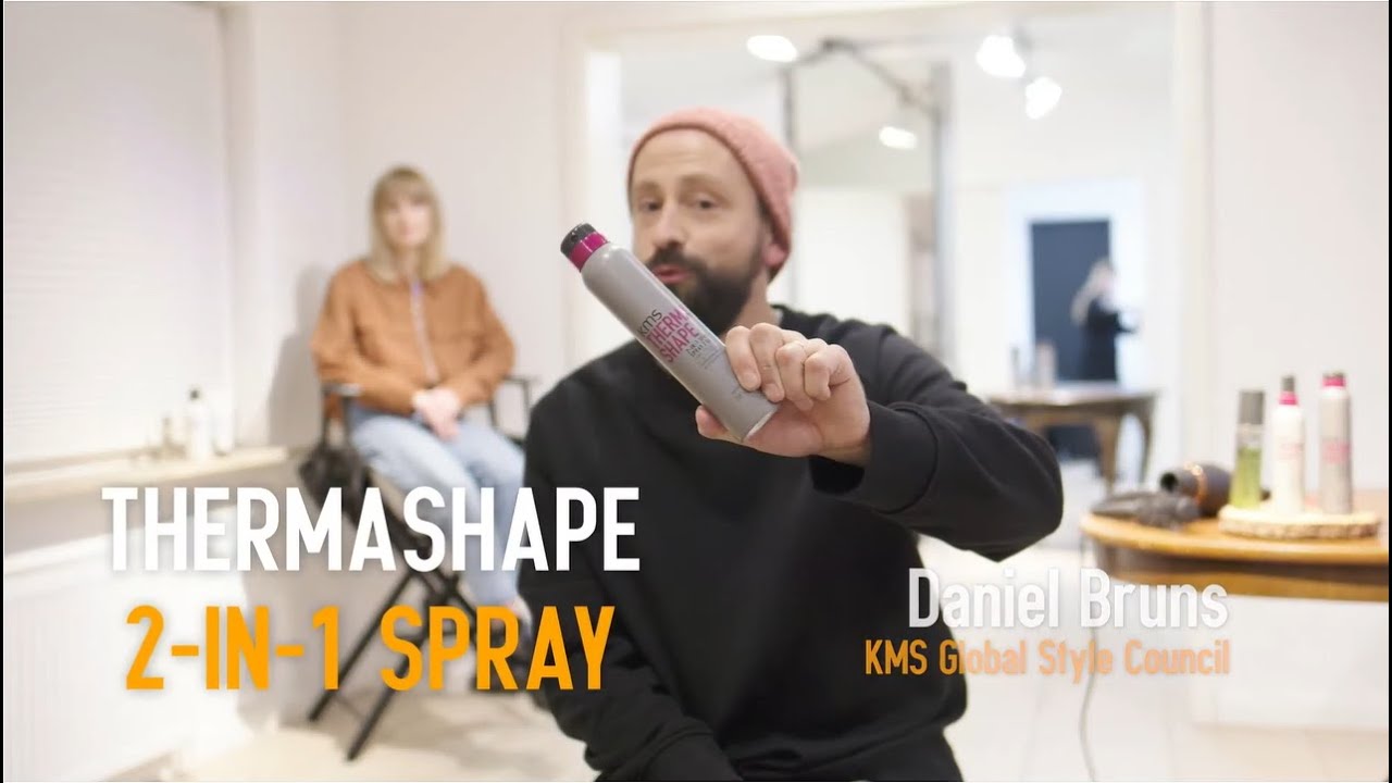 Best Heat Protectant Hairspray KMS THERMASHAPE 2in1 Spray YouTube