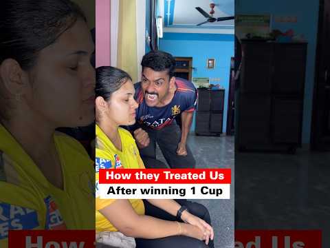 Thumbnail for How they treated us after winning 1 cup 😐vs how we treated past 18 years 😎 #rcb #gt #ipl2026 #csk