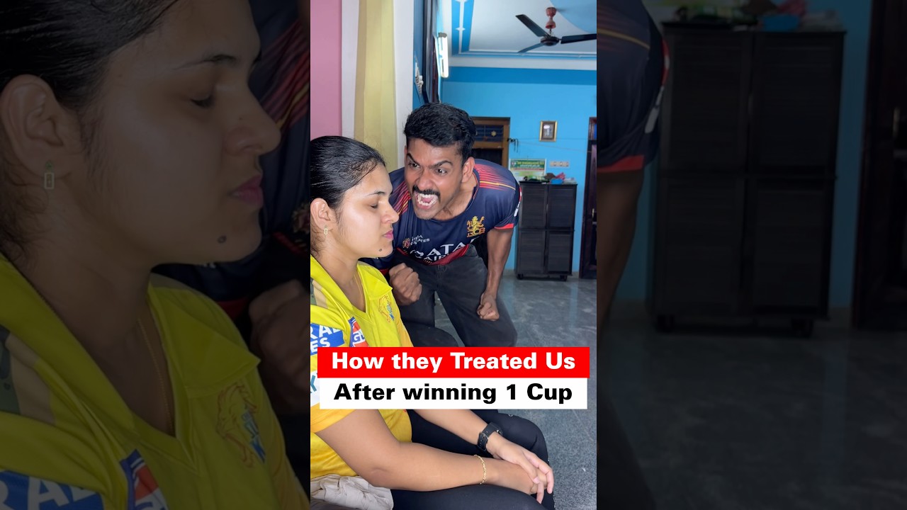 How they treated us after winning 1 cup 😐vs how we treated past 18 years 😎 #rcb #gt #ipl2026 #csk