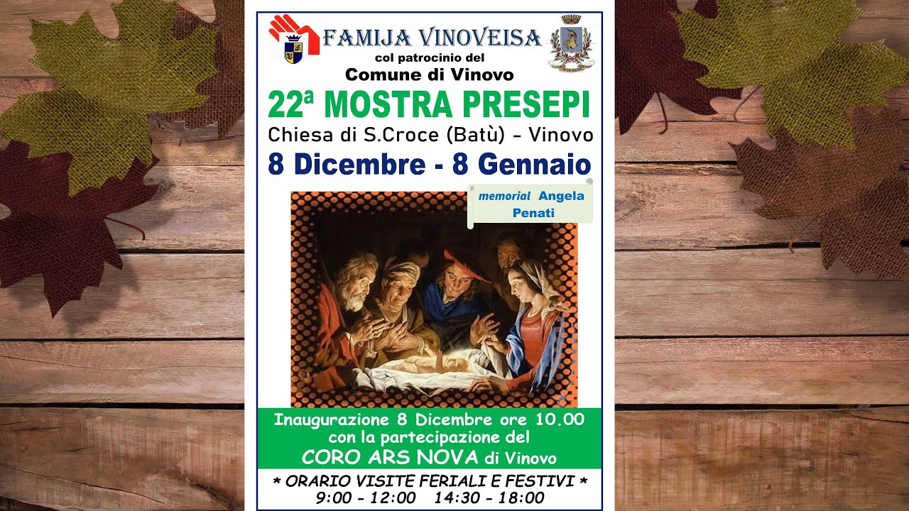 Vinovo 22' Mostra presepi 2022 con interviste