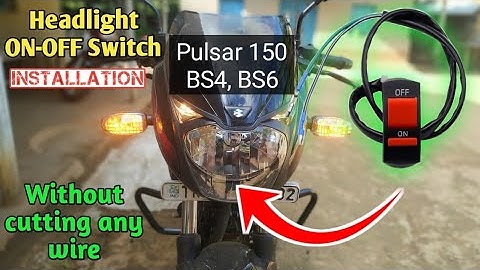 how to fit headlight switch in pulsar bikes