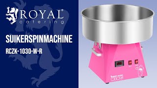 Suikerspinmachine Royal Catering RCZK-1030-W-R | Productpresentatie 10010595