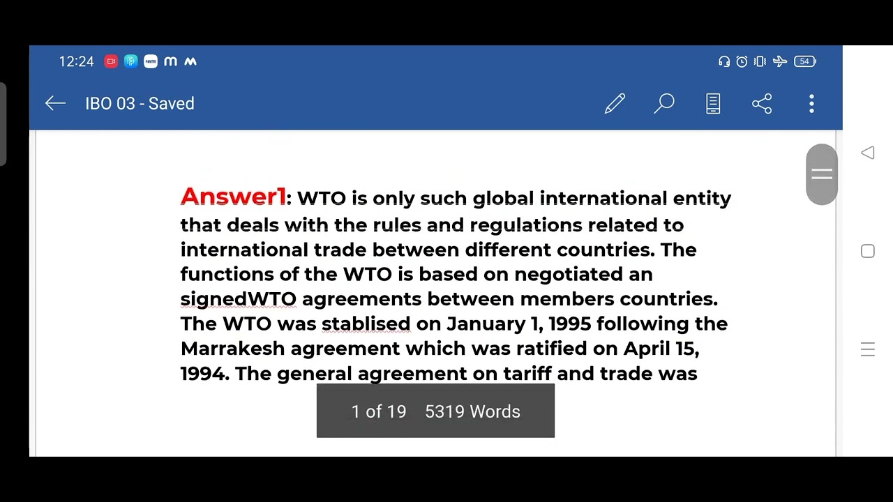 MCOM Ist year IGNOU ASSIGNMENT (IBO 03 India's Foreign Trade )2022 ( hindi and english medium)