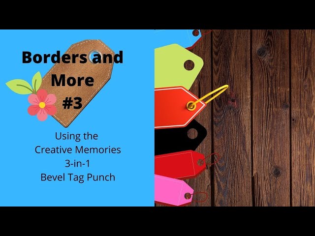 Tuesday Tip 3-In-1 Bevel Tag Punch inspiration See the comments