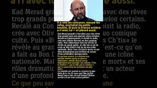 Kad Merad: recalé du Conservatoire… devenu le roi du cinéma français