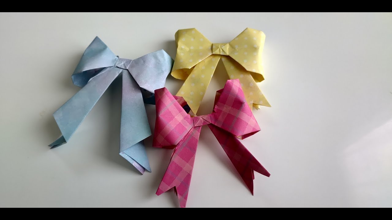 音フェチ 立体的な折り紙 リボン編 手フェチ のあ 折り紙モンスター