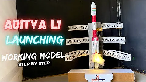 Aditya L1 model making for school project working model #science working model #diy NakulSahuArt