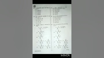 #2023 #M.P. #SET PAPER SECOND (OPTIONAL) SUBJECT - #CHEMICAL SCIENCES #(Chemistry).
