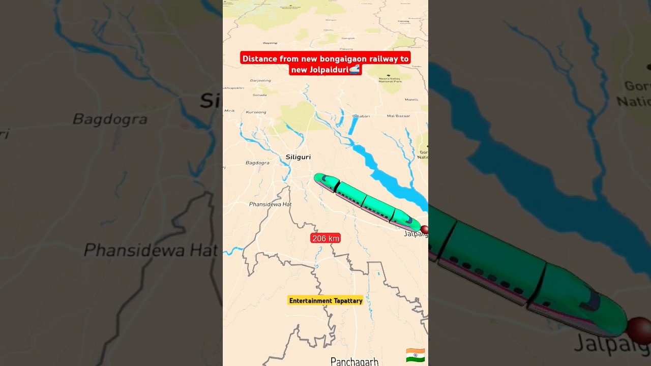 Distance From New Bongaigaon to New Jolpaiguri Indian railway travel