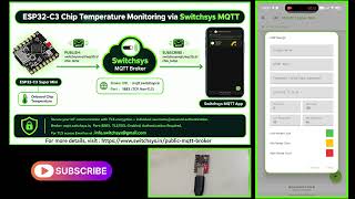 ESP32-C3 Chip Temperature Monitoring via MQTT 🔥🌡️ | Switchsys MQTT IoT Project