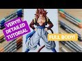 How to draw Gogeta SSj4 Full Body | VERY detailed Tutorial!