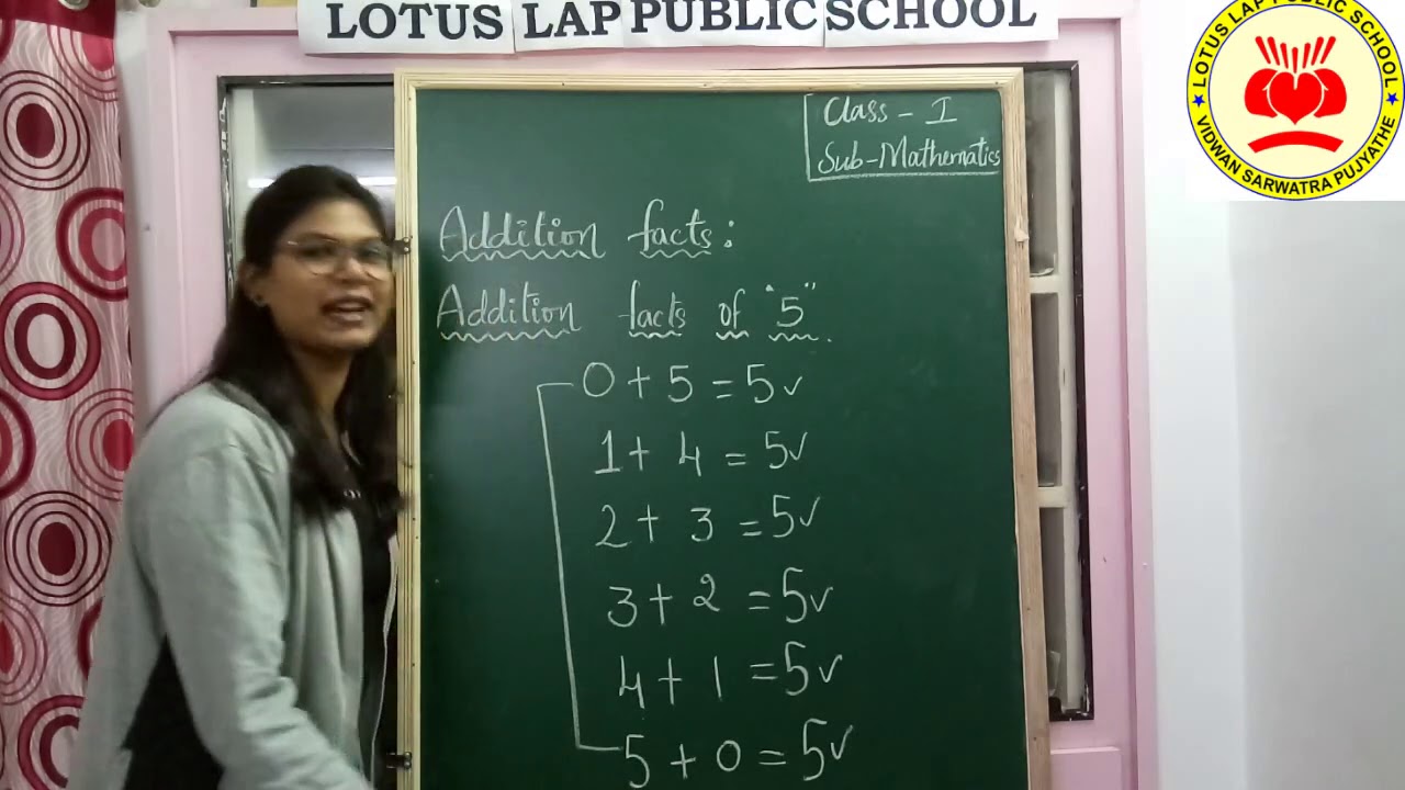 Class I Math Chapter 2 Video 4 Addition Facts 4 to 7 - YouTube