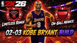 I MADE PRIME 02-03 KOBE BRYANT IN NBA2K26… THIS BUILD IS INSANE