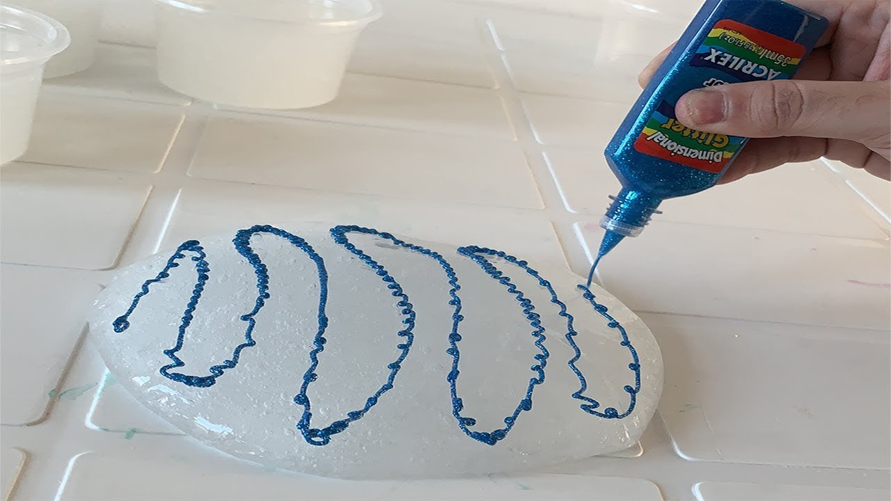 COLORINDO SLIME COM TINTA BRILHANTE 3D! (As cores ficaram super legais)