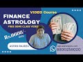 Finance astrology demo class