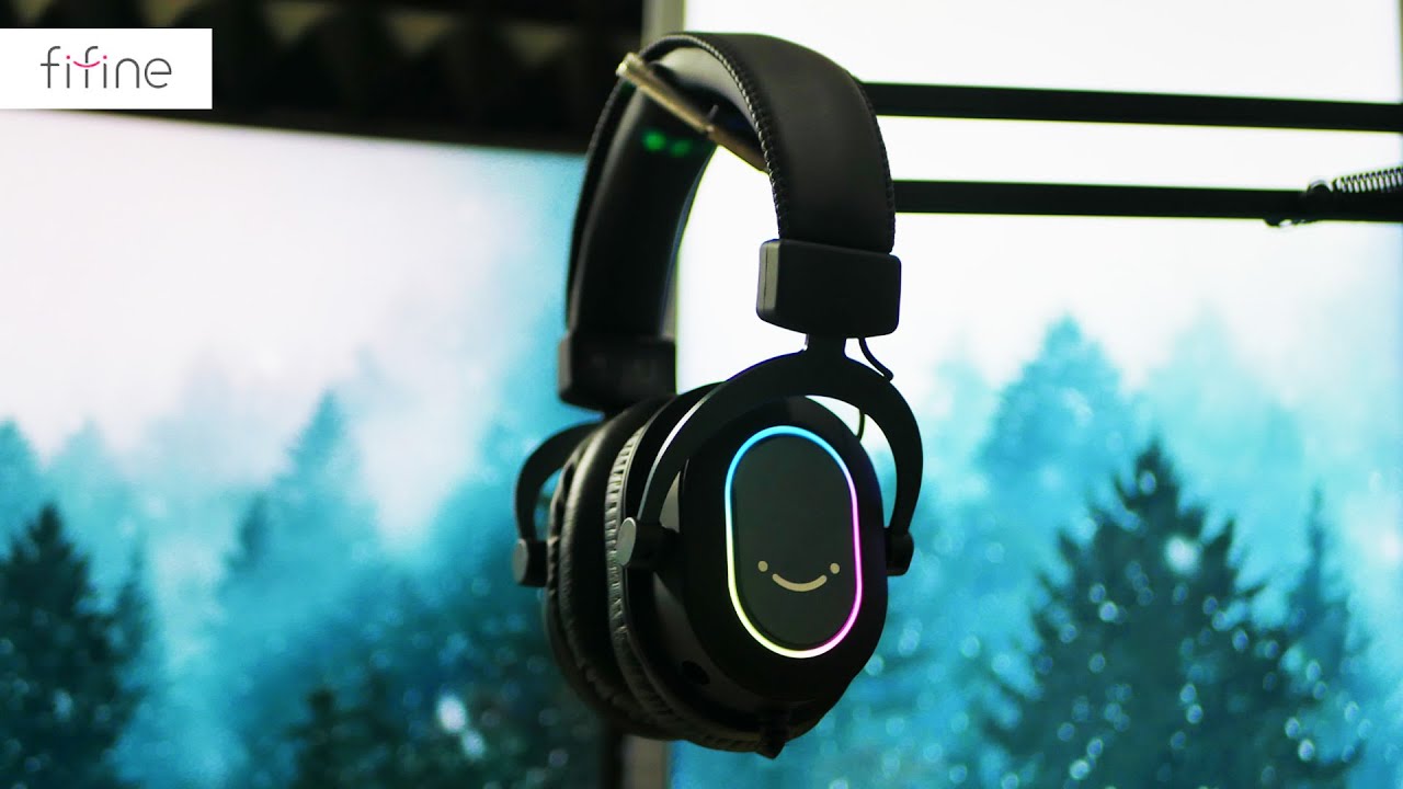 Fifine h6 headset. Fifine h6. Fifine ampligame h6. Наушники фифайн h6. Fifine Dynamic RGB h6.