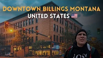 Downtown Billings Montana. Very Lively Downtown of the Capital of Montana 🇺🇸