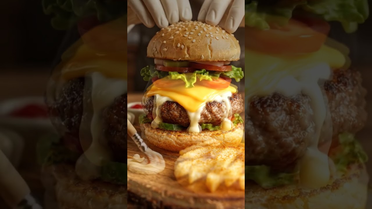 Burger making #cookingvideo #miniwonderworld #asmrvideo #viralvideo #foryoupage