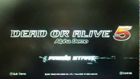 Dead or Alive 5 - Alpha Demo Gameplay