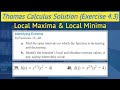 Local and absolute extrema urdu hindi | Thomas calculus exercise 4.3 Q39 and Q40 || Lec 37
