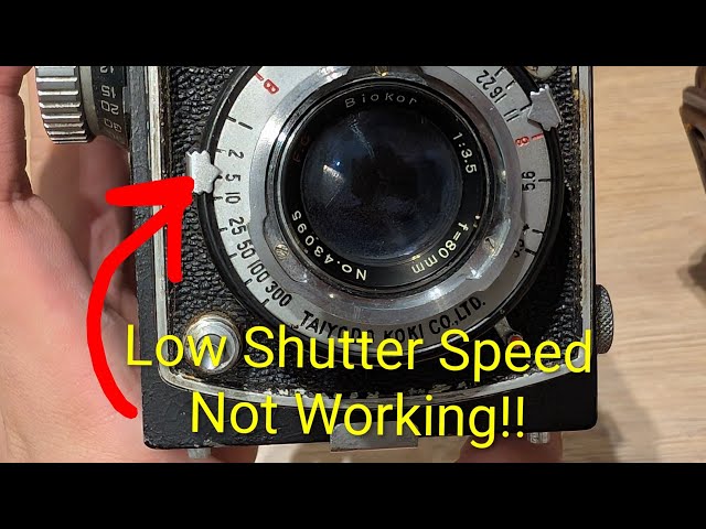 Great Wall 90mm F3.5 とTEXER 低速シャッター不良 Fixed ! Inaccurate lower Shutter Speed on TLR Cameras - YouTube