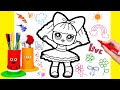 How to Draw a Lol Doll for Kids|Как нарисовать куклу Лол для детей