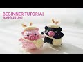 How to Crochet Pig Couple Keychain | Easy Amigurumi Tutorial for Beginners