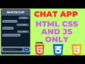 Creating A Chat App with Bot Using HTML CSS and JavaScript#coding #programming #technology #ai