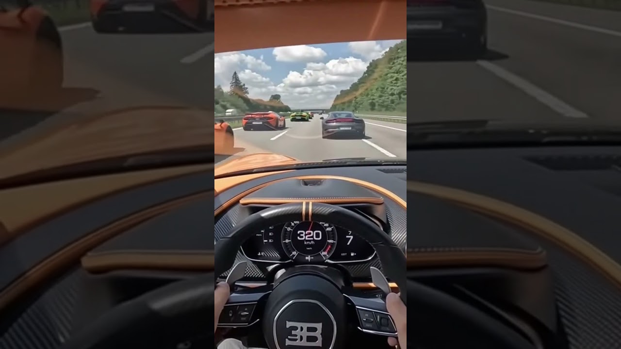 POV: Bugatti Chiron Super Sport 300+ Test Drive 🔥😳 #shorts