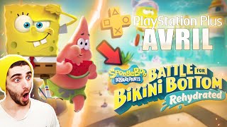 Découverte de BOB L'ÉPONGE : Battle for Bikini Bottom (Jeux PS+ d'Avril) PLATINE FACILE ! Gameplay screenshot 5