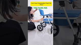 Can Your Commode Chair Do This? #foldablecommodechair #wheelchaircommode #oemmanufacturer