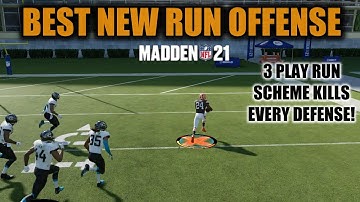 I FOUND THE BEST NEW RUN OFFENSE IN MADDEN 21! 3 PLAY RUN COMBO IS UNSTOPPABLE! MADDEN 21 TIPS