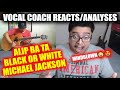 Vocal Coach REACTS to Alip Ba Ta - Black or White Michael Jackson| Fingerstyle acoustic guitar cover