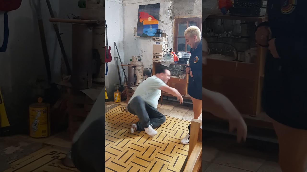 Evelyn talks about how she feels about stomping on my feet