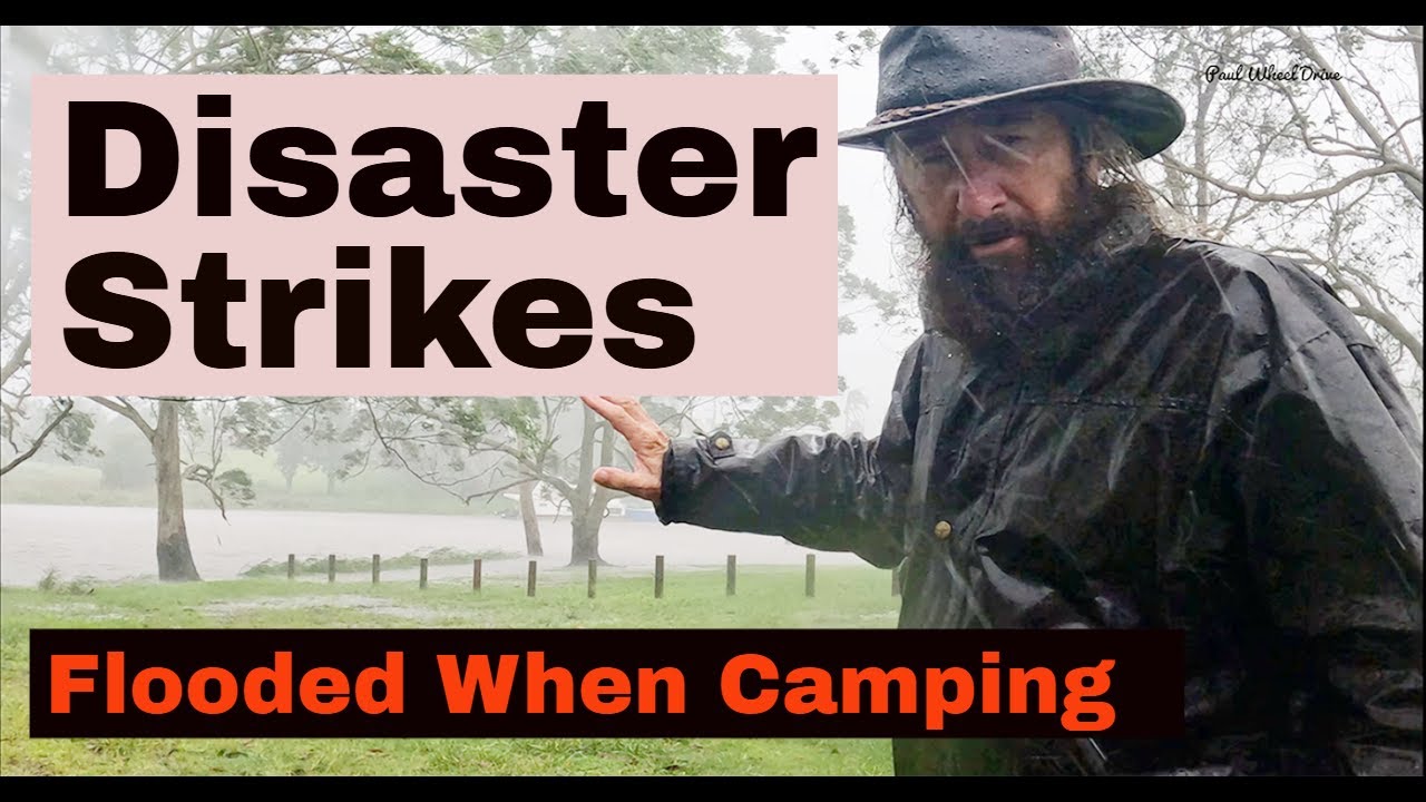 Caming Disaster Disaster Strikes || Getting Flooded When Camping | Massive Storm (4K ...