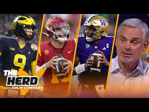 Colin's NFL mock draft: J.J. McCarthy to Vikings, Seahawks-Michael Penix, Caleb Williams | THE HERD