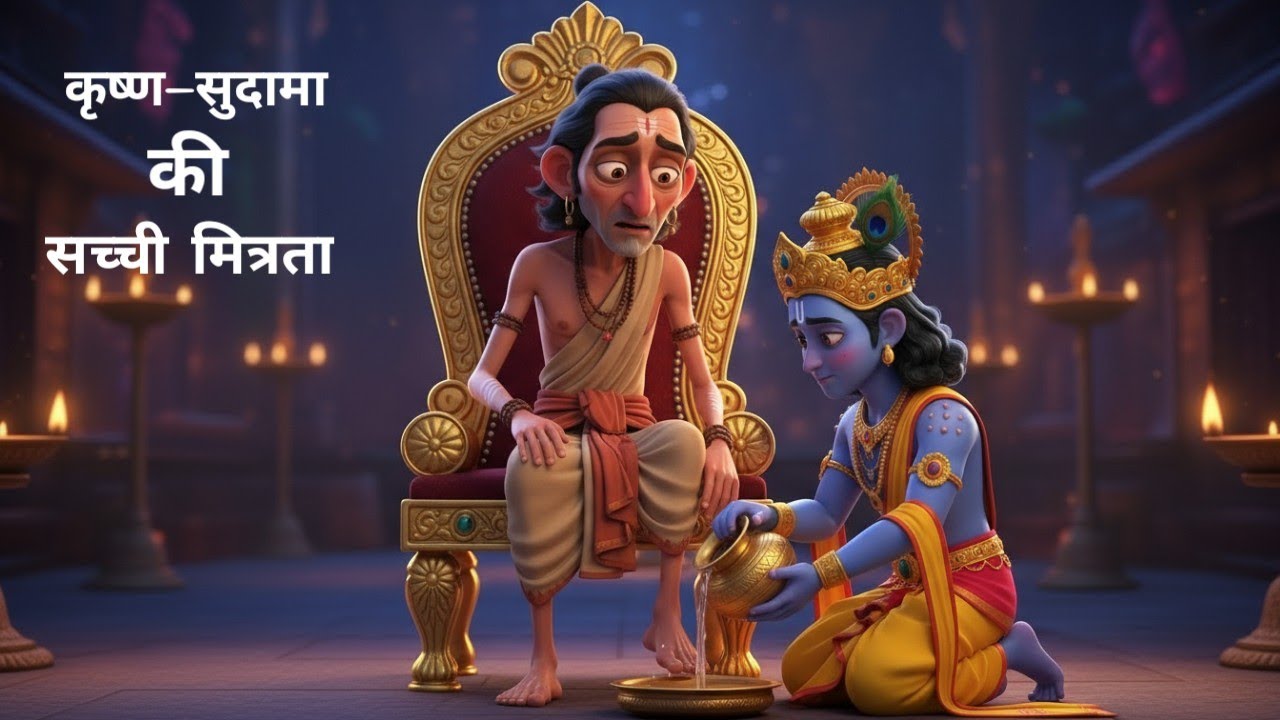 कृष्ण–सुदामा की अमर मित्रता | बिना माँगे सब कुछ पा लेने की कथा | Heart Touching Story