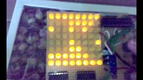 Car Game - 8x8 LED Matrix Display - 16F872