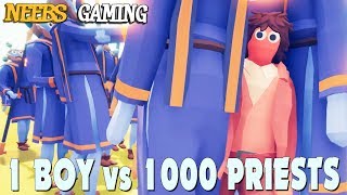 1 BOY vs 1000 PRIESTS - Totally Accurate Battle Simulator - TABS Gameplay screenshot 5