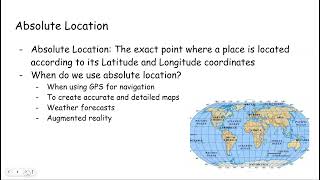 Absolute and Relative Location
