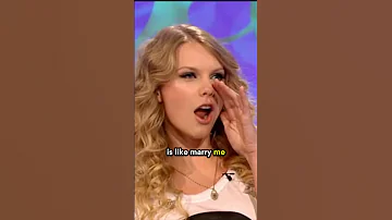 When Taylor Swift heard "MARRY ME!" #shorts #taylorswift #interview #viral #dollyparton