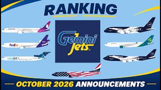 Gemini Jets October 2026 400 Scale Announcements Ranked