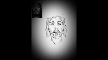 Drawing on iPad procreate - Jesus